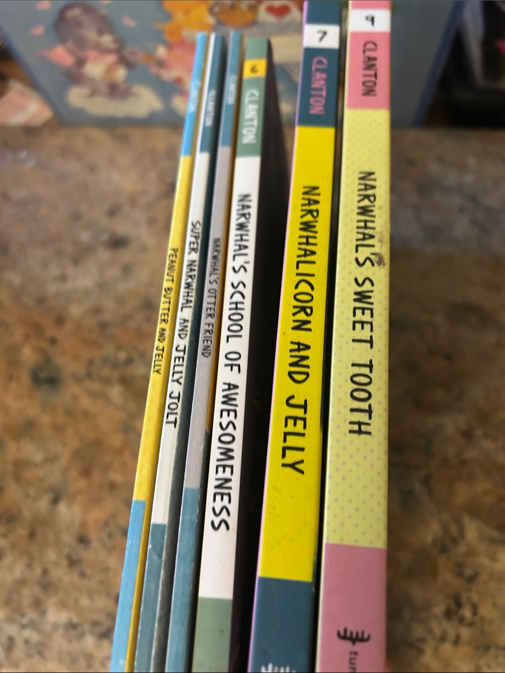 Narwhal Book Set - Yellow, Pink, Blue Spines